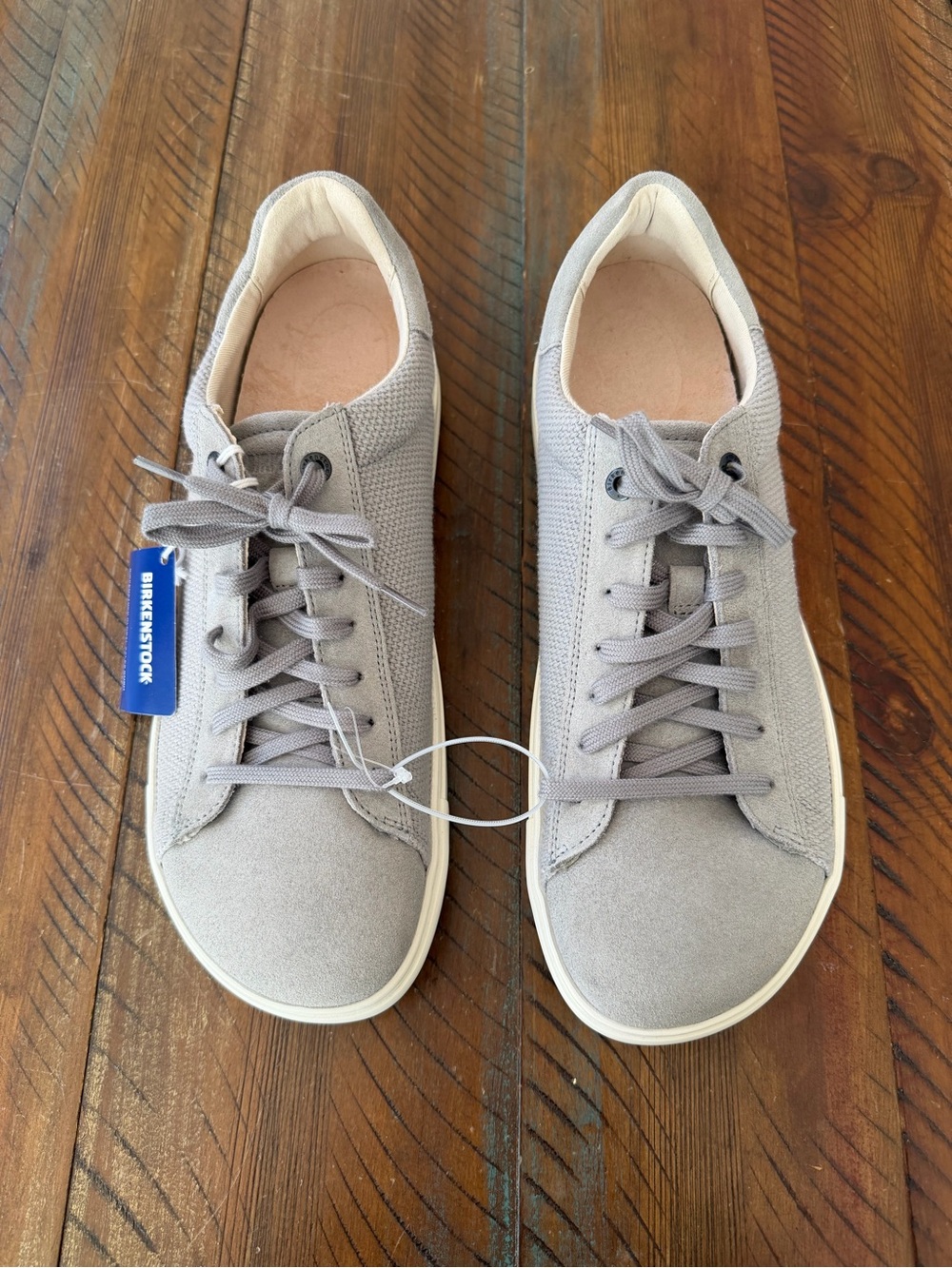 Men’s Birkenstock Sneaker Ben Light Gray Suede Size 10 New Shoes